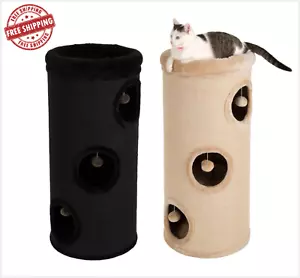 CAÑÓN RASCADOR GATO GATITO 100 cm rascador poste árbol centro de actividades torre guarida - Imagen 1 de 31