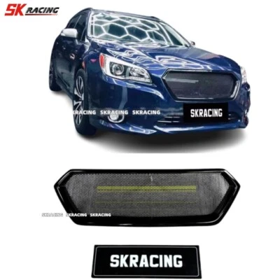 Parrilla de radiador de malla delantera negra brillante para Subaru Legacy Outback 2015-2017 Foto 1 de 4