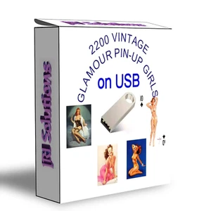 2200 photos vintage glamour pin up filles images,photo historique collection USB - Photo 1/2