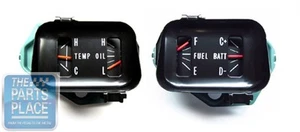 1966-67 Chevelle Oil / Temp / Fuel / Battery Dash Gauges OEM - Factory Gauge Set - Picture 1 of 5