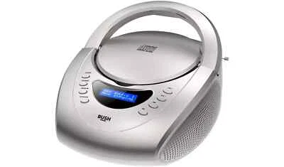 Bush DAB+ CD Boombox Carnaby Portable Stereo FM DAB Radio Silver 4745309 - Image 1 of 4