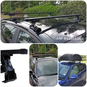 Sturdy & Durable Black Roof Rail Rack Bars for Volkswagen Polo I & Ii (1975-1994 - Picture 1 of 6