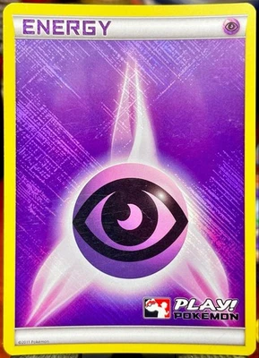 2011 Pokémon - Psychic Energy Holo - Crosshatch Pokemon Play LP - Image 1 of 4