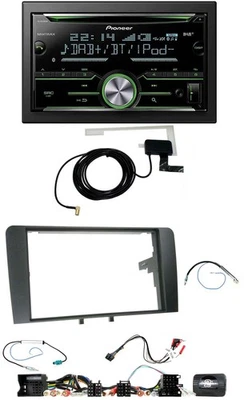 Pioneer CD USB Lenkrad Bluetooth 2DIN DAB Autoradio für Audi A3 8P 2003-2012 Akt - Bild 1 von 4