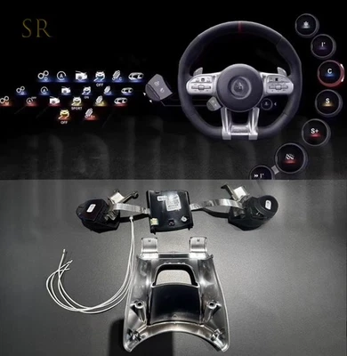 Se adapta a Benz AMG Modelo A/B/C/CLA/GLA/GLB/GLC/GLE/GLS/G-AMG OLED Perilla Volante Foto 1 de 4