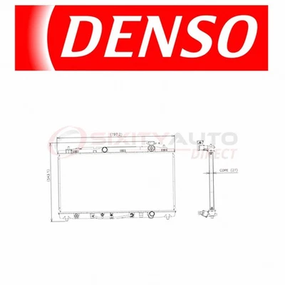 Denso Radiator for Lexus ES350 3.5L V6 2007-2011 Coolant Antifreeze te Foto 1 de 4