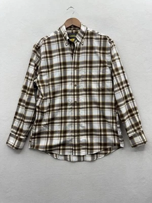 Cabela's Men's Medium Plaid Button Down Wrinkle Dress Shirt Pocket - Image 1 of 4