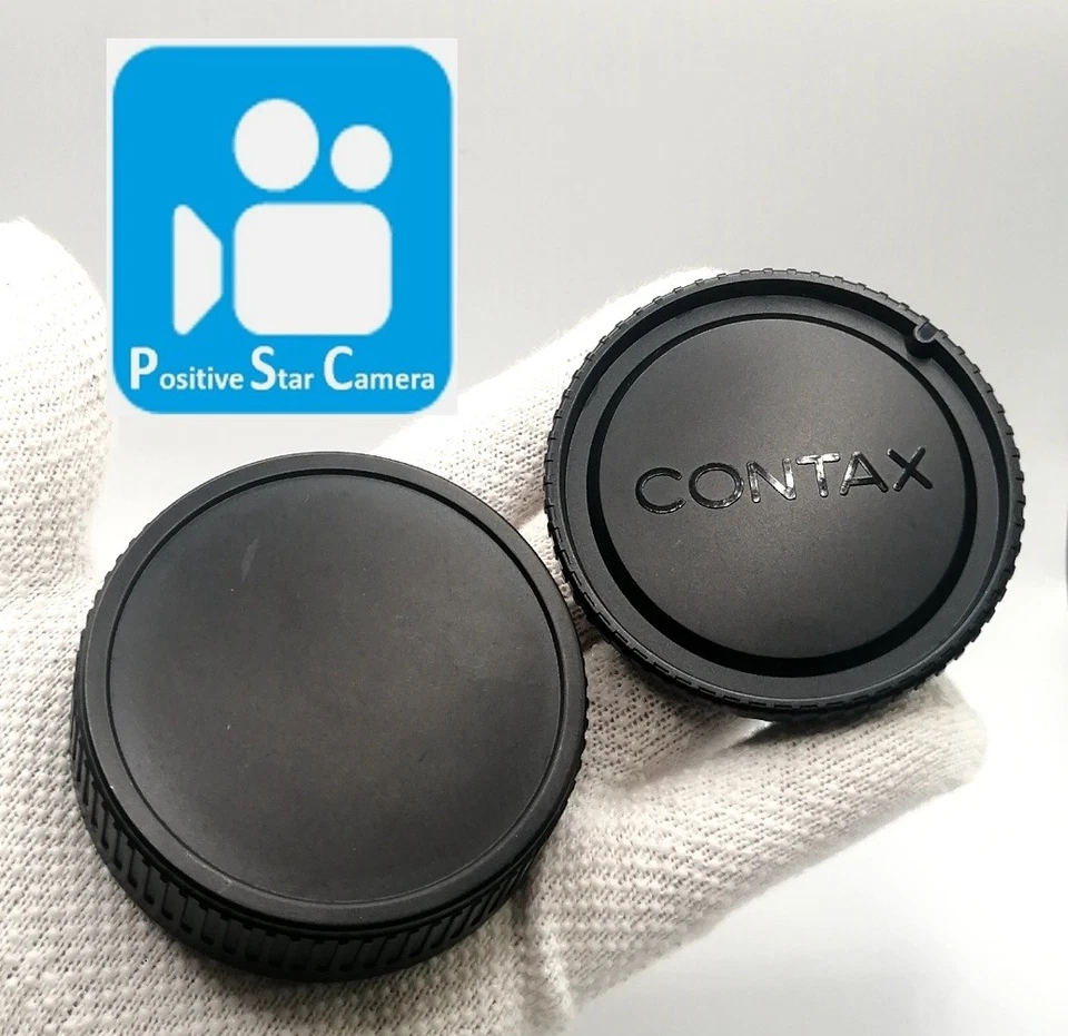 SSR🎦👀✨MINT✨ Contax N Body Cap NK-B & Rear Lens Cap NK-R for N1 NX From JAPAN - Image 1 of 4