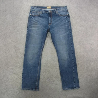 Pantalones de mezclilla elásticos Wrangler 20X para hombre 36x32 lavado medio 44MWXVT pierna recta Foto 1 de 4