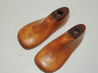 Molde zapatero madera forma zapato madera maciza vintage par niños talla 4EE Foto 1 de 4