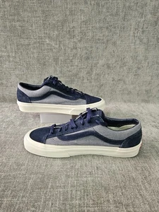 Vans Herren Old Skool Skate Turnschuhe Größe UK 7,5 US 8,5 Navy Grau TOP - Bild 1 von 13