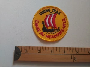 (WIKINGERPFAD NEUFUNDLAND L'ANSE AU WIESEN MARINE BOOT ECUSSON PATCH WAPPEN ) - Bild 1 von 1