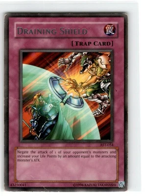 Yu-Gi-Oh! Draining Shield Rare AST-054 Heavily Played Unlimited - Image 1 of 2
