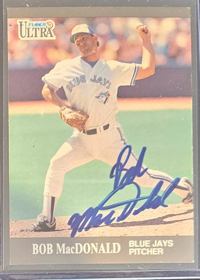 Bob MacDonald autographed 1991 Fleer Ultra  signed - Image 1 of 1