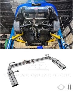 For 22-Up Toyota GR86 BRZ | BOSO Style Muffler Delete Axle Back Exhaust Pipe - Picture 1 of 23