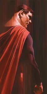 Giclee de papel Alex Ross #27/75 Shadows: Superman firmado y SDCC 2020 sin marco - Imagen 1 de 1