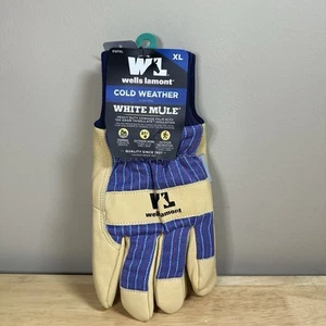 Wells Lamont weiße Pantolette Kaltwetterhandschuhe Lederhandfläche mit Sicherheitsmanschette Gr. XL - Bild 1 von 5
