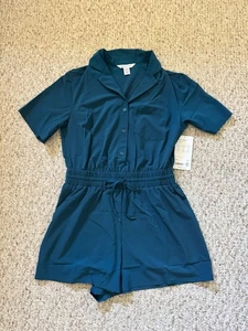 NWT Athleta Avenue Romper in Coastal Teal, size XSmall Petite - Picture 1 of 10