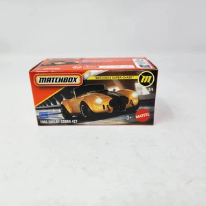 Ford Shelby Cobra 427 V8 1925 Matchbox Power Grabs Super Chase Orange 1965 cupé - Imagen 1 de 1