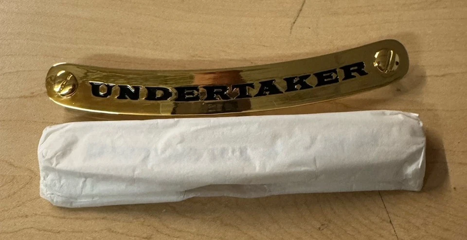 Cinturón réplica campeonato Undertaker placa de identificación adulto WWE versión indiscutible 1 Foto 1 de 1