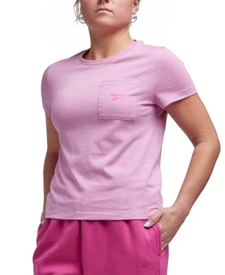 Camiseta Reebok Active Mujer Rosa Jazmín Algodón Bolsillo Manga Corta FTS1345 Foto 1 de 4