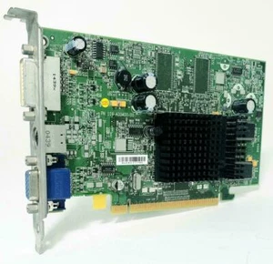 DELL ATI RADEON X300 128MB PCIe Graphics Card DVI VGA TV-Out 109-A33400-00 - Picture 1 of 2