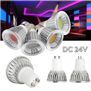 Dimmable LED Spotlight Bulbs GU10 MR16 E27 E14 6W 9W 12W Colorful Lamp DC 24V RH