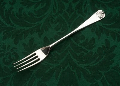 Williamsburg Shell by Kirk Stieff Sterling Silver Salad Fork 6 5/8" - Image 1 of 2