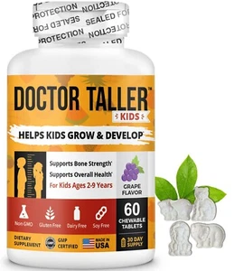 Doctor Taller Kids by NuBest - Multivitamins & Multiminerals - Kids Ages 2 to 9 - Picture 1 of 15