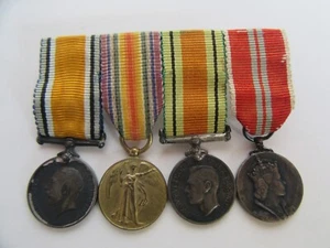 Vintage WWI & WWII British Spink & Son Miniature Medal Bar - Picture 1 of 24