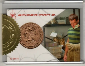 SPIDER-MAN 3 MOVIE 2008 EXPANSION SET B SANDMAN COIN PROP CARD #'D 413/600 - Picture 1 of 2