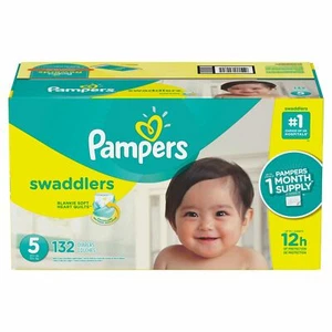 Pampers 80318696 Swaddlers Disposable Diapers One Month Supply, Size: 5 (132 - Picture 1 of 1