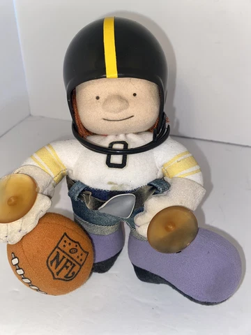 Vintage Pittsburgh Steelers NFL 1983 Huddles Mascot Plush Car Window Suction Cup Cover