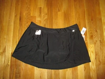 NWT Women's ZeroXposur Black UPF 30+ Sun Smart Bathing Swim Skirt Bottoms 3X - Image 1 of 4