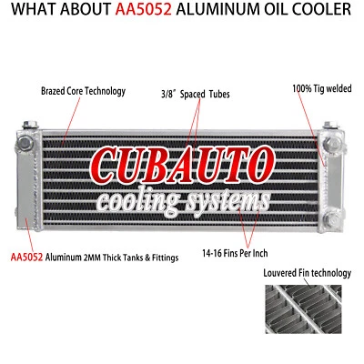 Aluminum Oil Cooler For 1986-1992 Mazda RX-7, RX7 FC3S, S4, S5 13B 1990 Foto 1 de 4