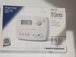WHITE RODGERS 1F72-151 2-HEAT/1-COOL PROGRAMMABLE HEAT PUMP THERMOSTAT 24V - Picture 1 of 11