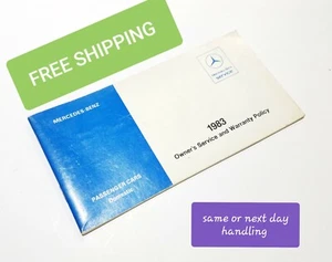 1983 Mercedes Benz Owners service and warranty policy asap SHIPPING - Picture 1 of 8
