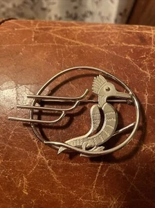Coro Road Runner Vintage costume jewelry pin EUC - Picture 1 of 4