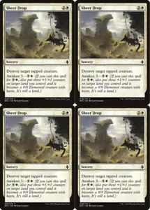 MTG 2015 GOCCIA SHEER - STREGONERIA - CARTA MAGICA x4 copie - Foto 1 di 2