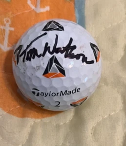 TOM WATSON AUTOGRAPHED TAYLOR MADE GOLF BALL W/COA - Picture 1 of 1