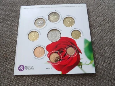 Finland 2010 year Student coin set  from 1 cent - 2 euro total 8 coins 3.88 euro - Image 1 of 4