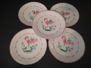 Mixed Lot Chanticleer Ware Fondeville & Simpsons Ambassador Ware Pink Rooster - Picture 1 of 13