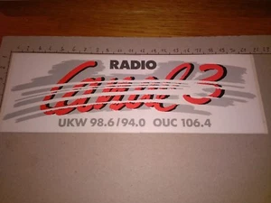 ADESIVO STICKER VINTAGE KLEBER radio canal 3 svizzera ? - Picture 1 of 1
