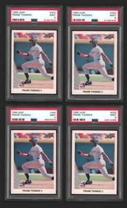 Lot of (4) Frank Thomas White Sox HOF 1990 Leaf #300 Rookie Cards Rc PSA 9 Mint - Bild 1 von 2