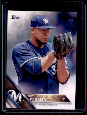 2016 Topps Wily Peralta Milwaukee Brewers #414 2095 - Image 1 of 2