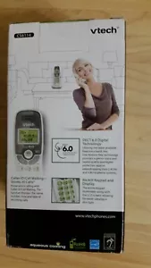 NEW VTech CS6114 DECT 6.0 Cordless Phone with Caller ID/Call Waiting, White/Grey - Picture 1 of 3