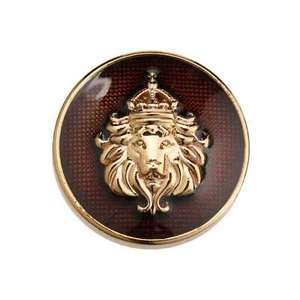 5pcs Royal Lion Head Metal Button, Vintage Style Brass Button for Jacket, Sewing - Picture 1 of 6