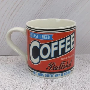 Trixie & Milo Mug I Need Coffee Then I Can Deal With BS Novelty Cup Retro Style - Picture 1 of 4