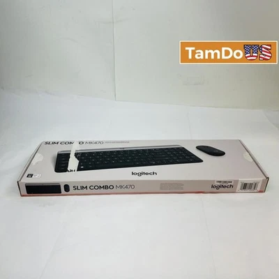 Logitech MK470 Slim Wireless Keyboard & Mouse Combo – Compact, Quiet, 2.4GHz USB - Image 1 of 4