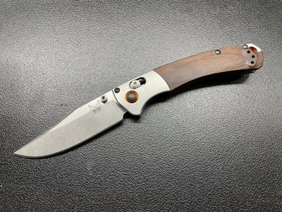 Mini cuchillo plegable río torcido Benchmade 15085-2 de 3,4 pulgadas Foto 1 de 4